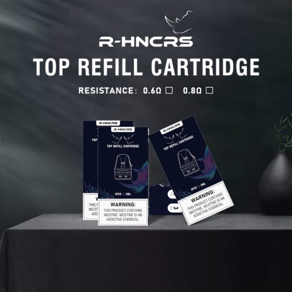 【耗材】R-HNCRS Refillable 犀牛 通用OXVA小蠻牛 空倉(3入)